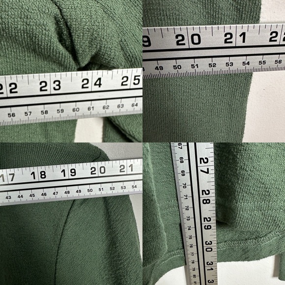 Samsoe Green Textured Crew Neck Sweater Mens Size XL Thyme Knit Cotton‎ NEW NWT - Picture 12 of 14